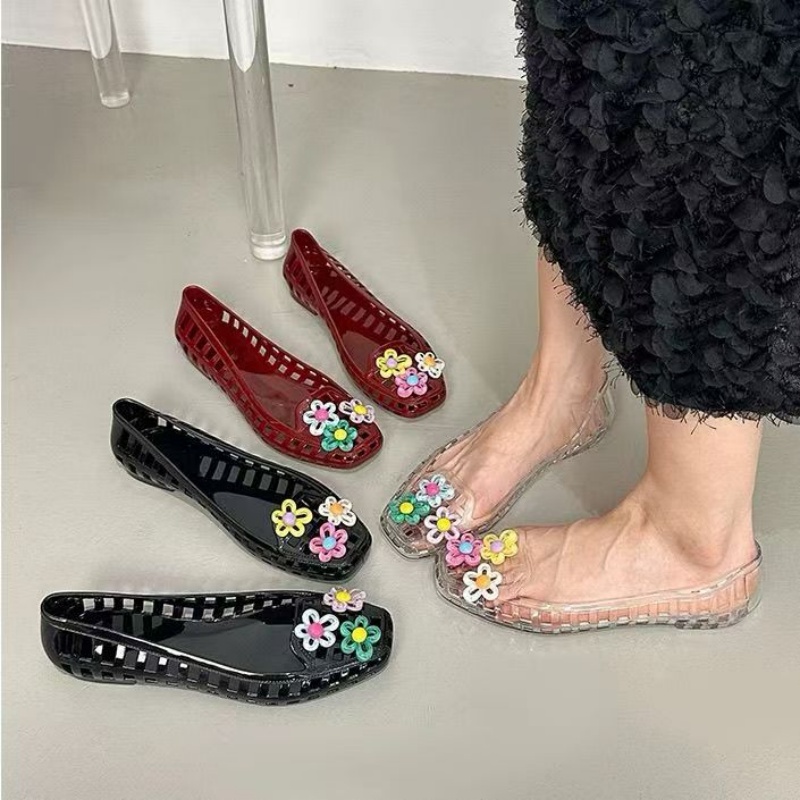 Women Shoes Model - Sepatu Dopamin Kawaii Berongga, Sepatu Jelly