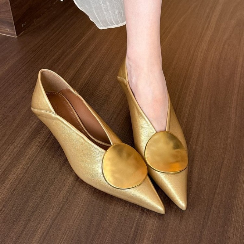 Shoes Women Pumps - Sepatu Wanita Flat Slip On Ujung