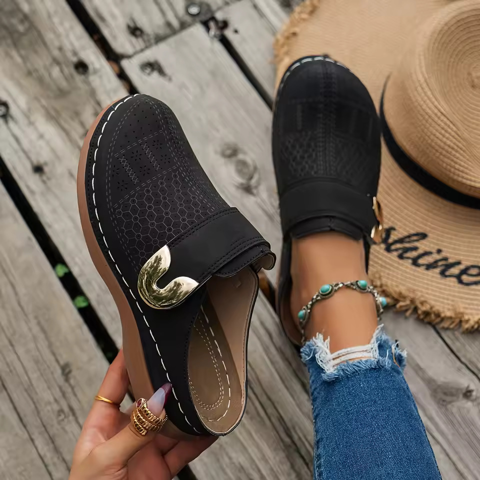 Slip On Mule Flat - Sepatu Slip On Mules Nyaman Wanita,