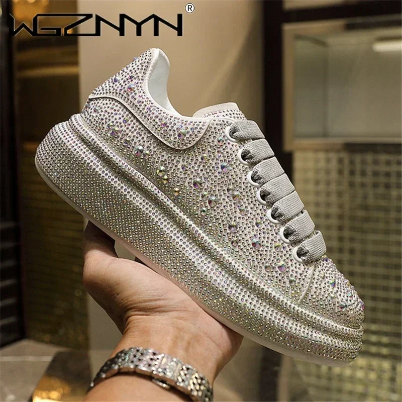Women Shoes Store - Sepatu Kets Berkilau Kasual Fashion Wanita