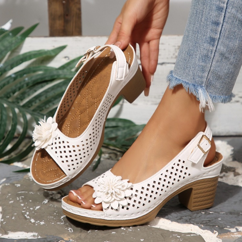 Sandal Wanita Hak Tebal Musim  - Women Shoes Model ulasan dan harga