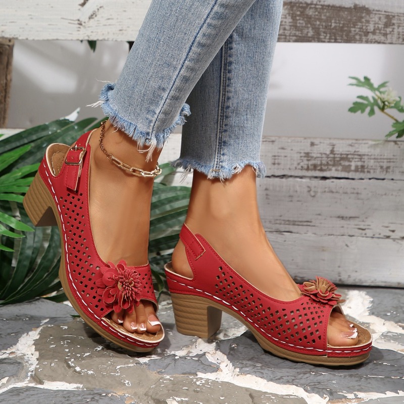 Sandal Wanita Hak Tebal Musim  - Women Shoes Model ulasan dan harga