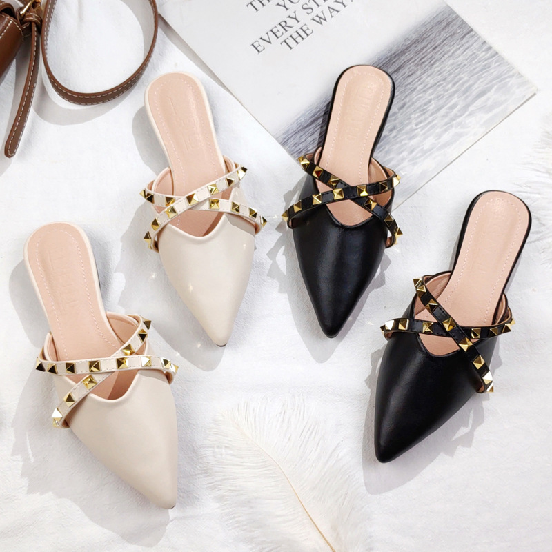 Sandal Wanita 2026 Model Baru, - Slip On Mule Flat ulasan dan harga
