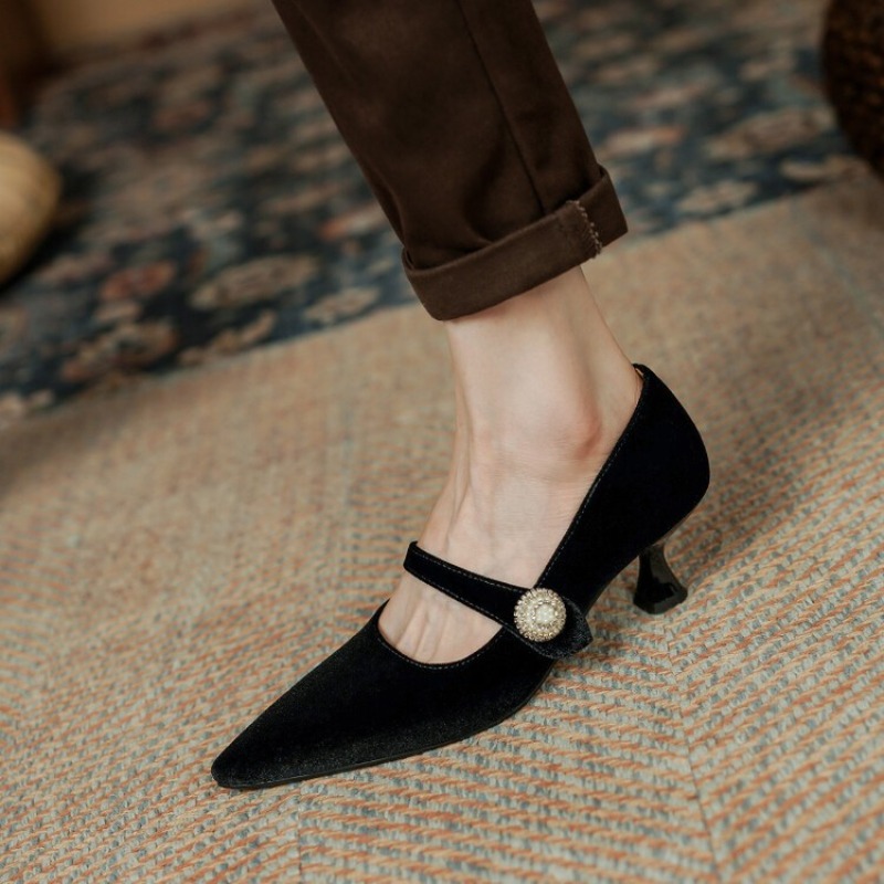 Sepatu Mary Jane Wanita Vintag - Shoes Women Pumps ulasan dan harga