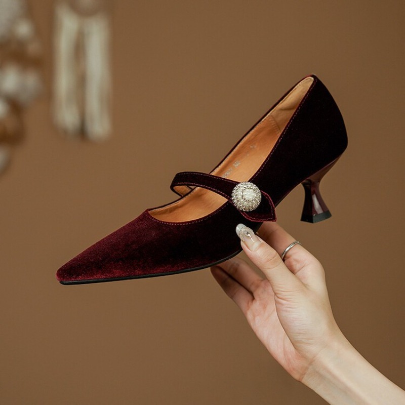 Sepatu Mary Jane Wanita Vintag - Shoes Women Pumps ulasan dan harga
