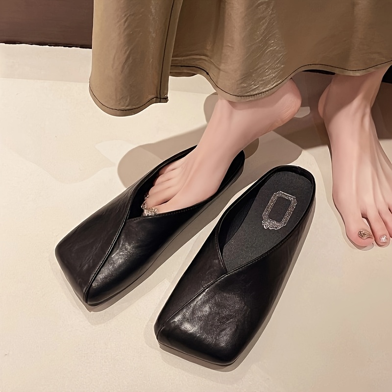 Sandal Selop Wanita Musim Semi - Slip On Mule Flat ulasan dan harga