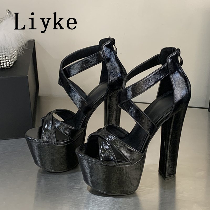 Sepatu Sandal Platform Chunky  - Women Shoes Model ulasan dan harga