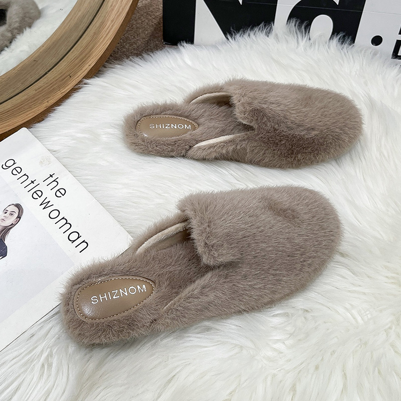 Sepatu Sandal Wanita Bulu Teba - Slip On Mule Flat ulasan dan harga