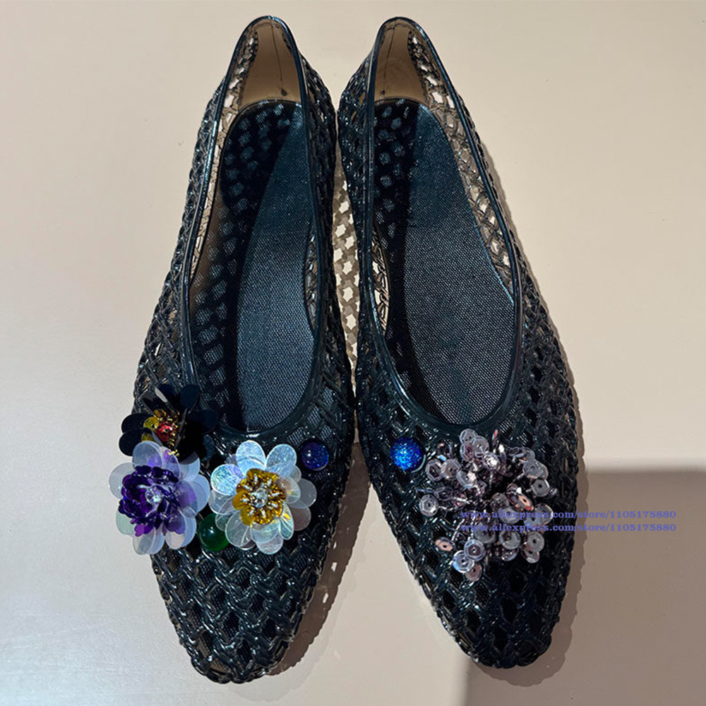 Sepatu Flat Jelly Emas Berkila - Slip On Mule Flat ulasan dan harga
