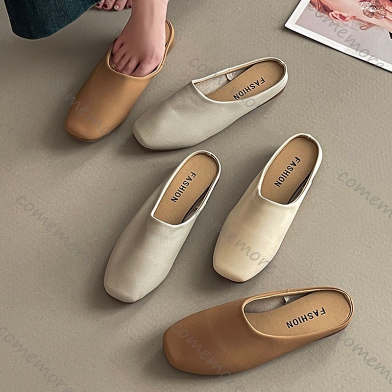 Comemore Sandal Setengah Baoto - Slip On Mule Flat ulasan dan harga