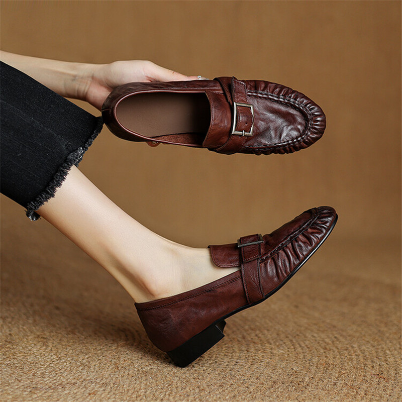 Sepatu ujung bulat berlipat mo - Women Shoes Casual ulasan dan harga