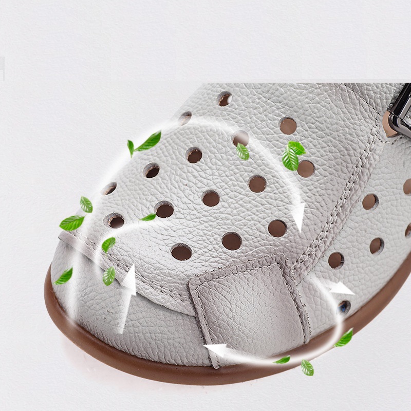 Sandal Kulit Sapi Baru Hak Ren - Women'S Shoes For Flat Feet ulasan dan harga