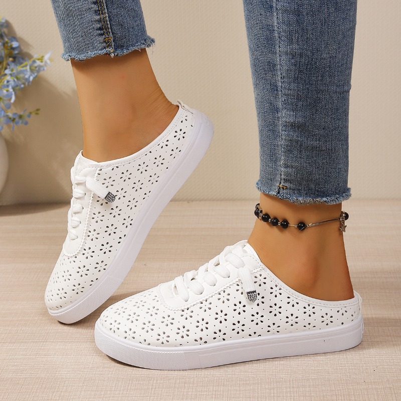 Sepatu Slip On Mule Berdetail  - Slip On Mule Flat ulasan dan harga